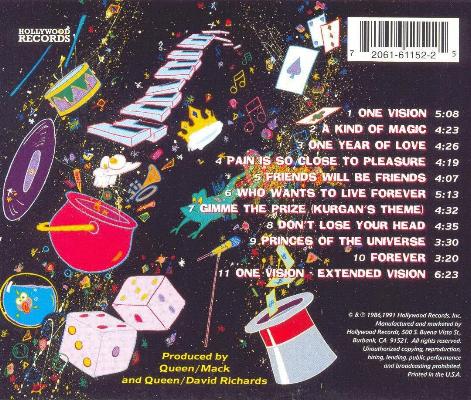 US CD back sleeve