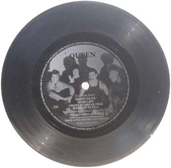 Queen 'Excerpts From The Works' UK 7" promo disc