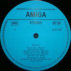 Queen 'Queen' East Germany LP second version label