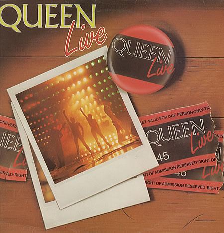 Queen 'Queen Live' South African LP front sleeve