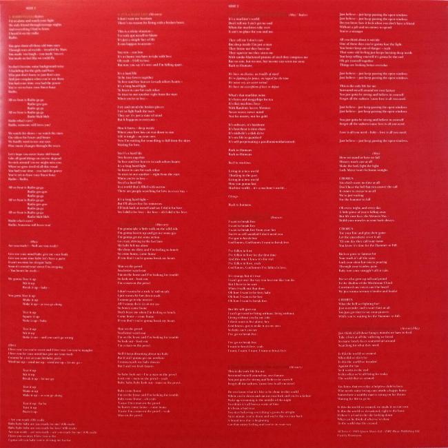  2015 'The Studio Collection' LP inner sleeve