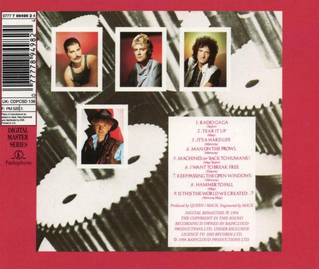 UK 1994 digital remaster CD back sleeve