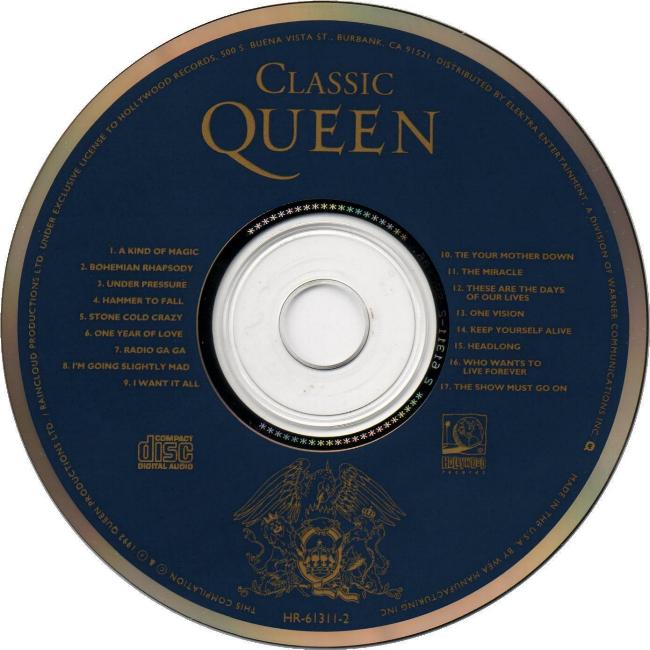 Queen 'Classic Queen' US CD disc