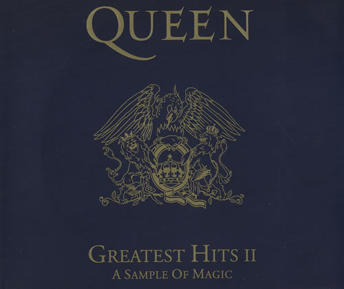 Queen 'Greatest Hits II - A Sample Of Magic' UK CD promo front sleeve