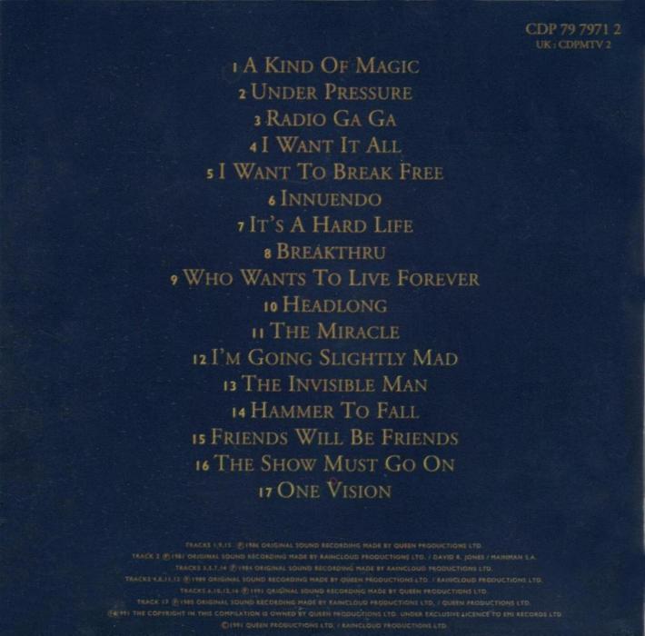 UK CD booklet back sleeve