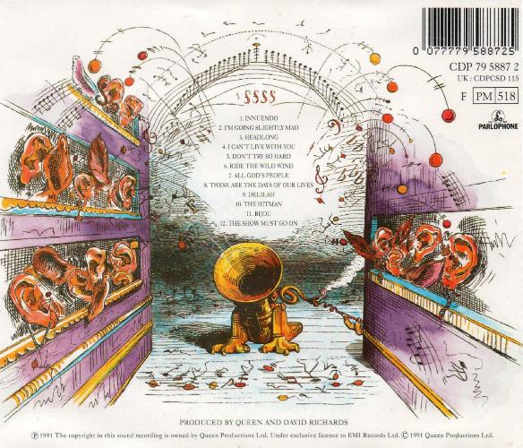 UK original CD back sleeve