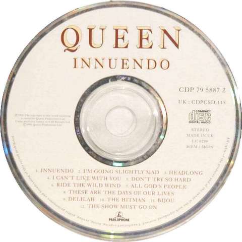 UK original CD disc