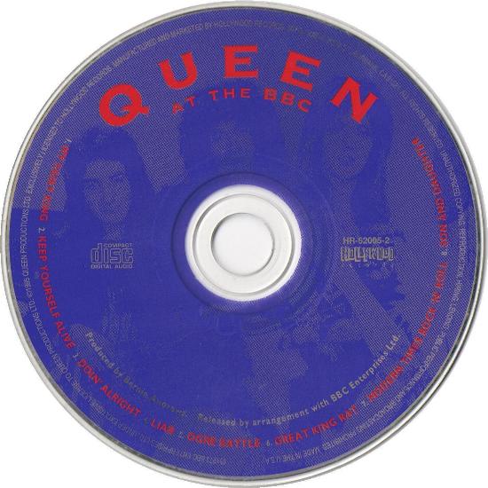 Queen 'Queen At The BBC' US CD disc