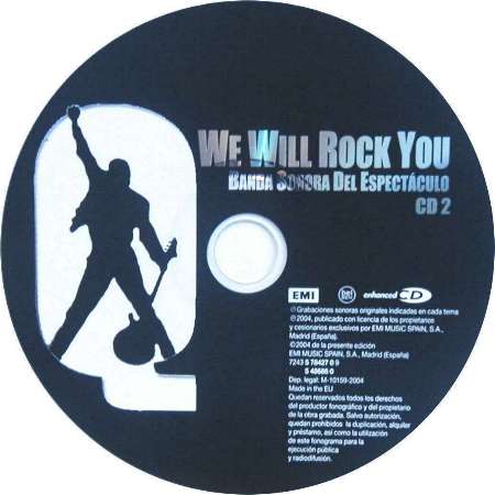 'We Will Rock You' musical Spanish cast album CD disc