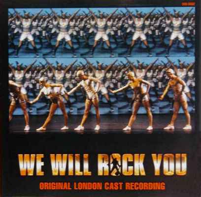 'We Will Rock You' musical UK cast album original CD booklet back sleeve