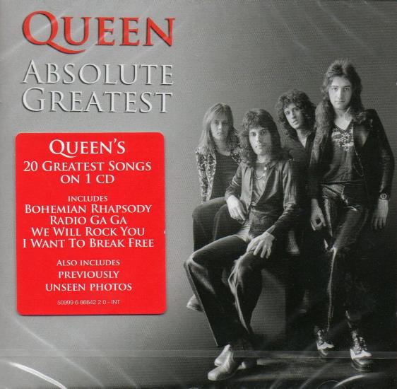 Queen 'Absolute Greatest' UK single CD front sleeve with sticker