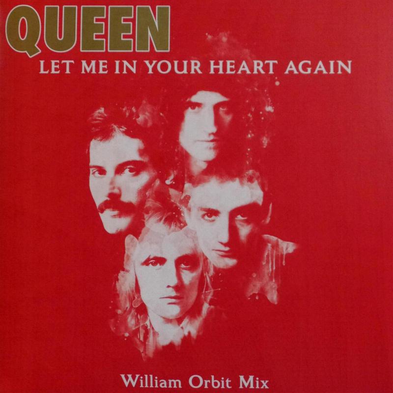 Queen 'Let Me In Your Heart Again (William Orbit Mix)' 12" etched vinyl front sleeve