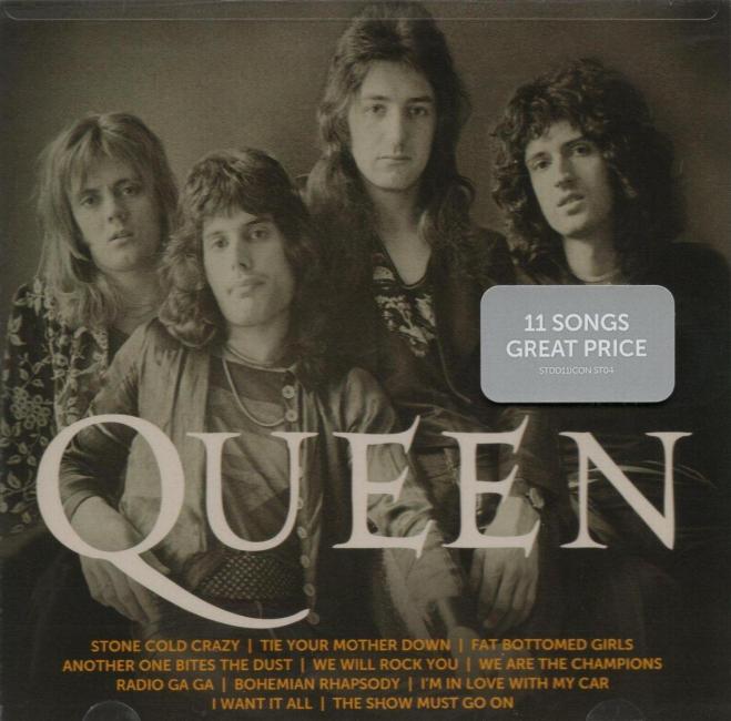 Queen 'Icon' US CD stickered front sleeve