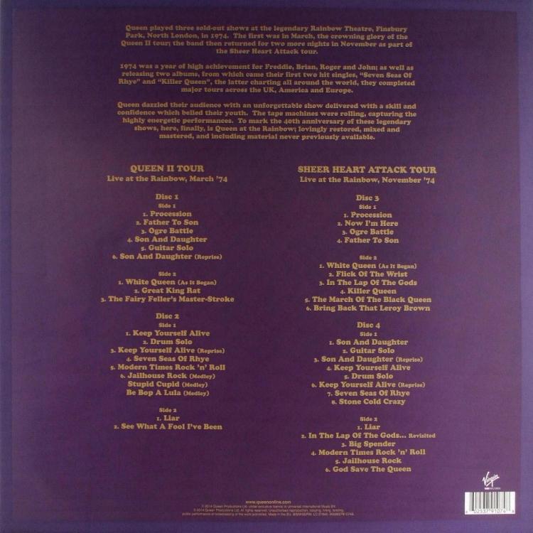 4 LP boxed set back sleeve