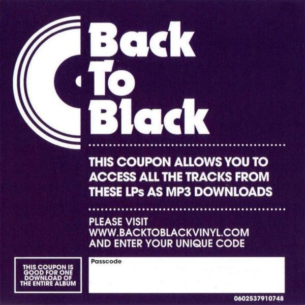4 LP boxed set MP3 download coupon back