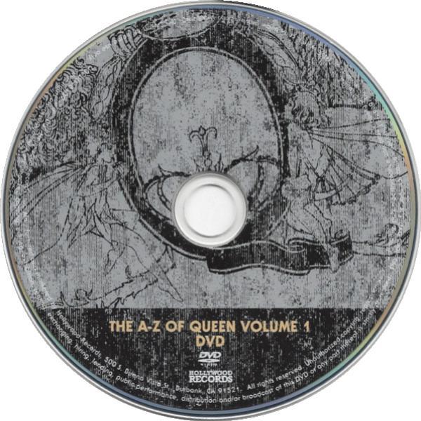 Queen 'The A-Z Of Queen Volume 1' US DVD disc