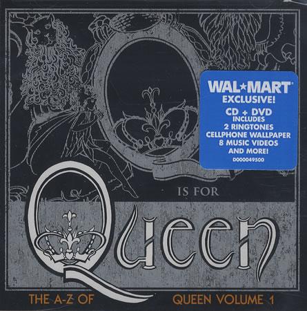Queen 'The A-Z Of Queen Volume 1' US CD stickered front sleeve