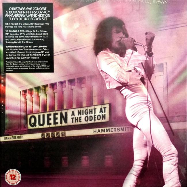 Queen 'A Night At The Odeon' UK boxed set stickered front
