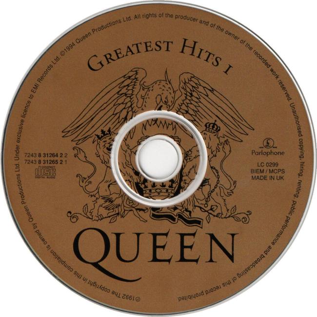 'Greatest Hits I & II' UK Gold boxed set disc