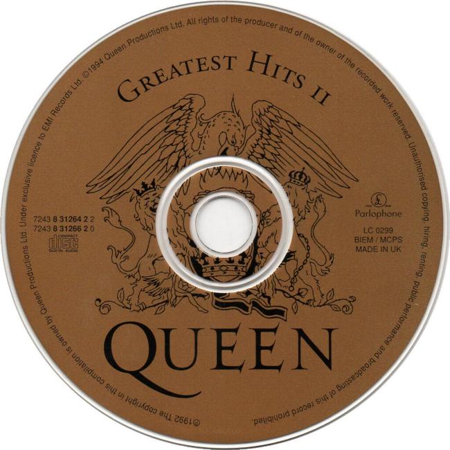 'Greatest Hits I & II' UK Gold boxed set disc