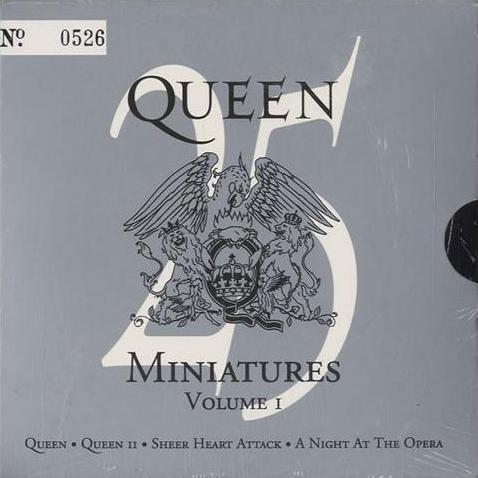 Queen 'Miniatures' UK CD volume 1 front sleeve