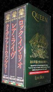 Queen 'Queen Live Video Box Set' Japanese VHS slipcase