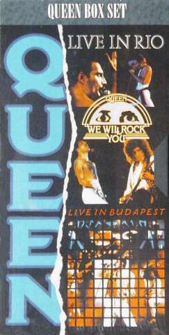 Queen 'Queen Live Video Box Set' UK VHS slipcase front