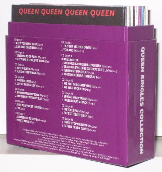 Queen 'Singles Collection 1' UK boxed set opened