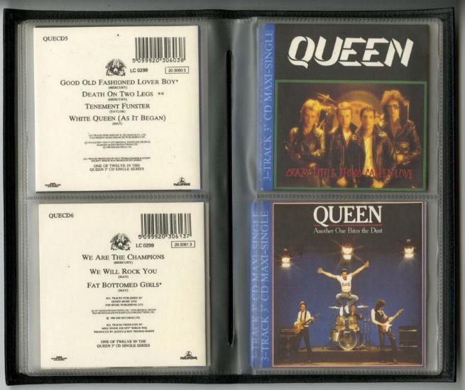 Queen 'The 3" CD Singles' Germany boxed set inner