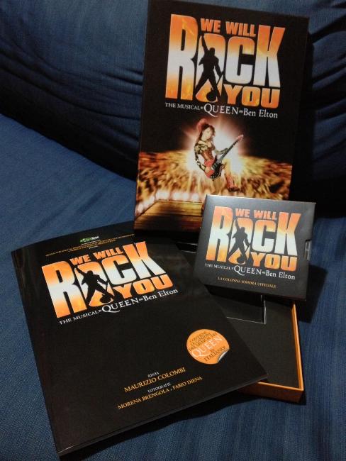 Queen 'We Will Rock You' Italian cast album boxed set contents