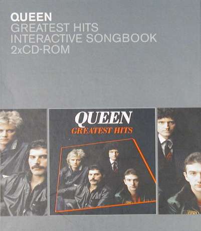Queen 'Greatest Hits Interactive Songbook' UK CD-Rom front sleeve