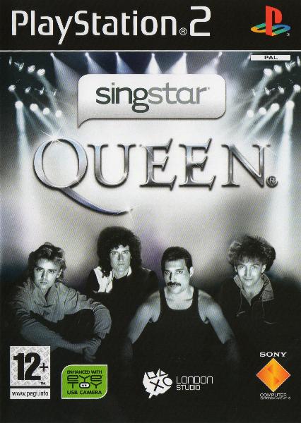 Queen 'Singstar Queen' UK Playstation 2 front sleeve
