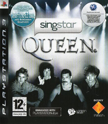 Queen 'Singstar Queen' UK Playstation 3 front sleeve