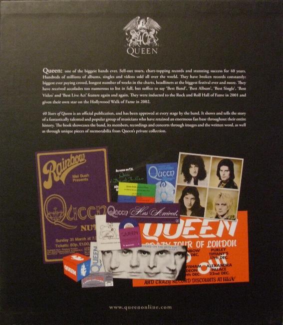 Queen '40 Years Of Queen' box back