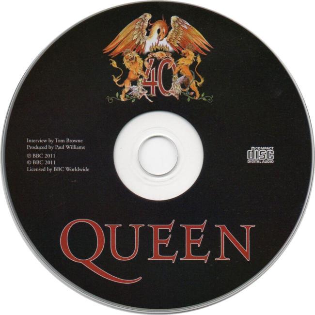 Queen '40 Years Of Queen' UK interview CD disc