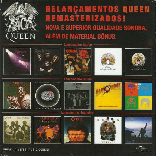Queen 40th anniversary reissues Brazilian flyer