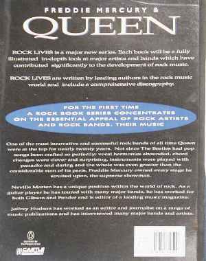 'Freddie Mercury And Queen Rock Lives' back sleeve