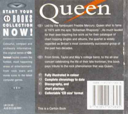 Queen CD Book back sleeve