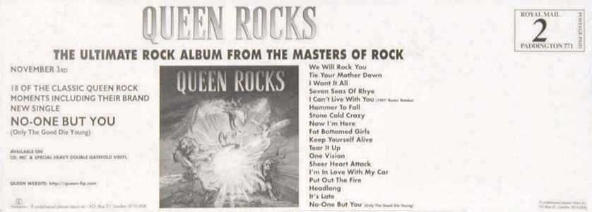 Queen 'Queen Rocks' back