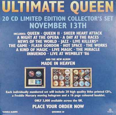 Queen 'Ultimate Queen' promo flat