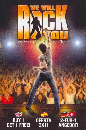 'We Will Rock You' flyer front