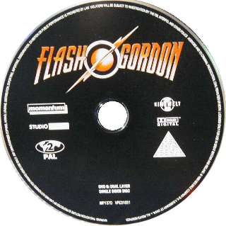 'Flash Gordon' UK DVD disc