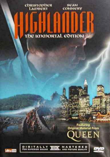 'Highlander' 'The Immortal Edition' DVD 'Highlander' 'The Immortal Edition' DVD