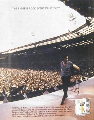 Various Artists 'Live Aid 20 Years Ago Today' UK DVD inner sleeve
