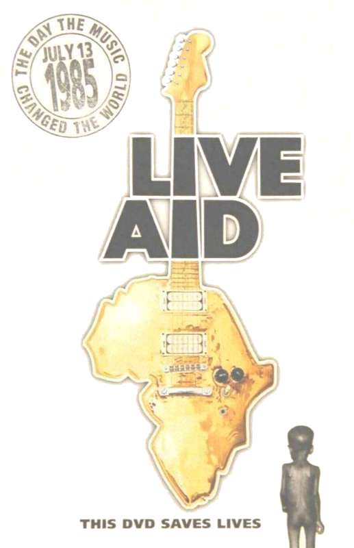 Various Artists 'Live Aid' UK DVD booklet front sleeve