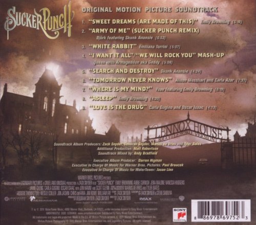 'Sucker Punch' UK CD back sleeve