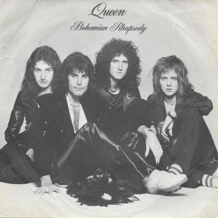 Queen 'Bohemian Rhapsody' UK 7" front sleeve
