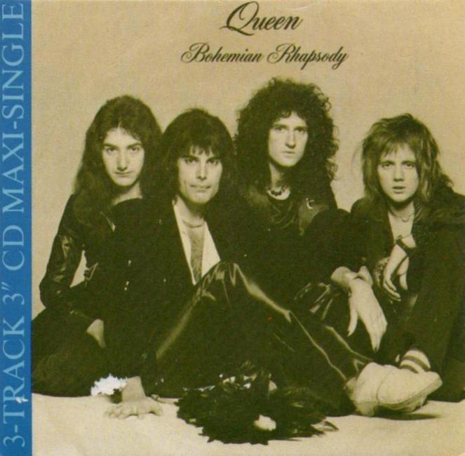 Queen 'Bohemian Rhapsody' UK CD front sleeve