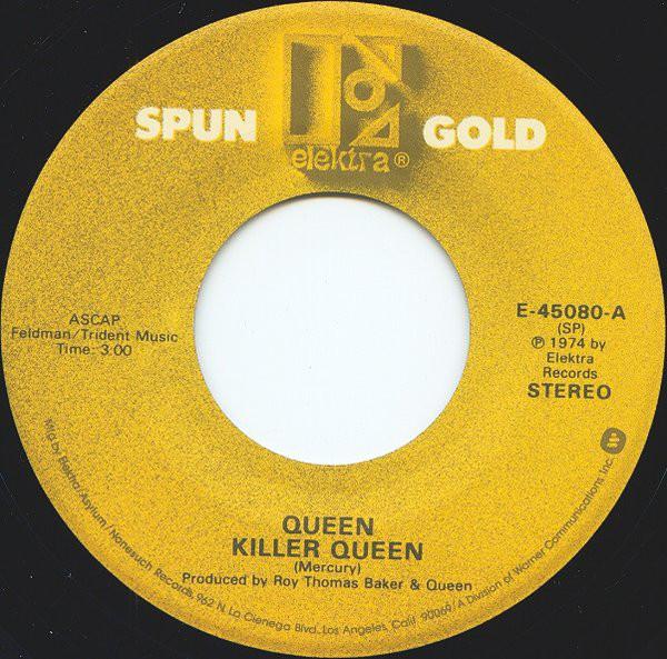 Queen 'Killer Queen' US 7" label