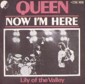 Queen 'Now I'm Here' Belgian 7" front sleeve